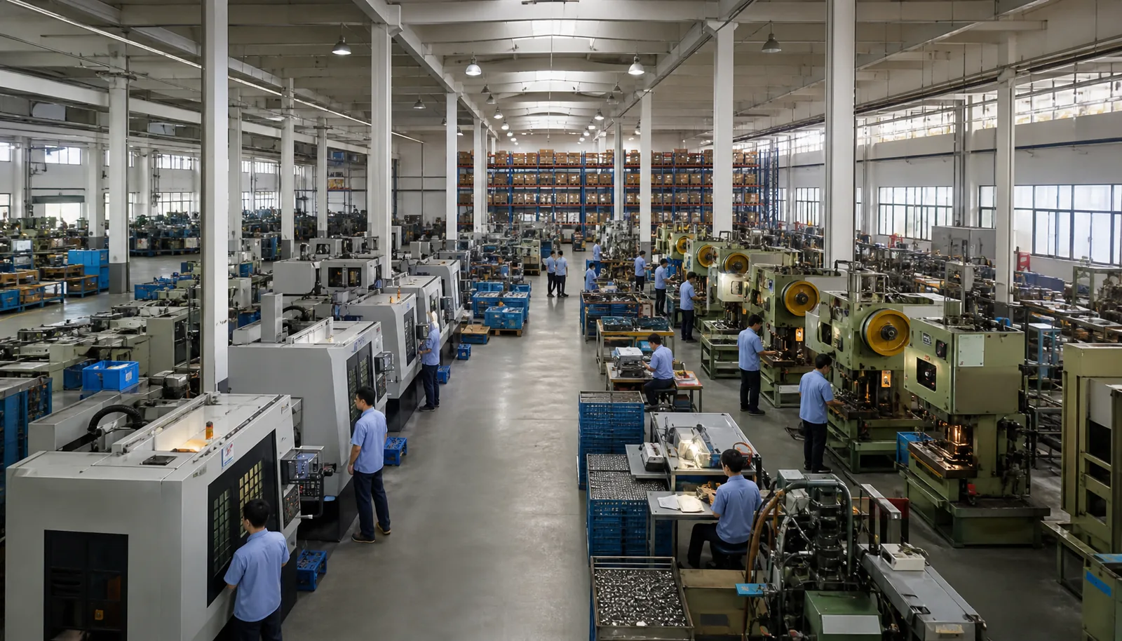 ZheCraft pin manufacturing factory floor in Yiwu Zhejiang